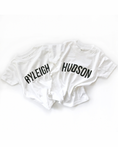 Personalized Name Shirt - WHITE - Dotboxed