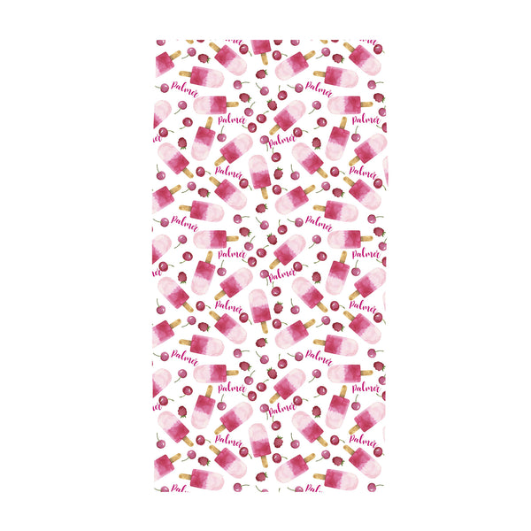 Personalized Name - Beach Towel with Large Centered Name - Dotboxed