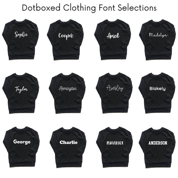 Personalized Name Shirt - WHITE - Dotboxed