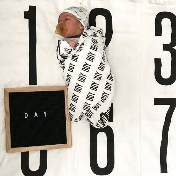 ANNIVERSARY BLANKET - BIG + BOLD NUMBERS - Dotboxed