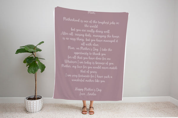 Letter To...  Minky Blanket *2 Layer - Dotboxed
