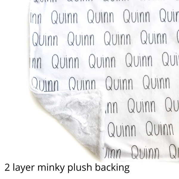 Family Name Minky Blanket - The Best Dad Ever, Hero & Best Friend *2 Layer - Dotboxed