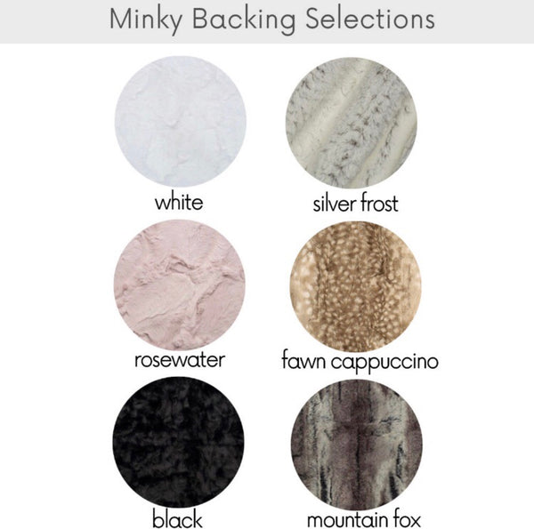 Minky Blanket - Vintage Magnolia Floral - Dotboxed
