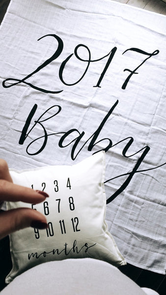 MILESTONE PILLOW ONE OF A KIND - MONTHS - Wholesale - Dotboxed