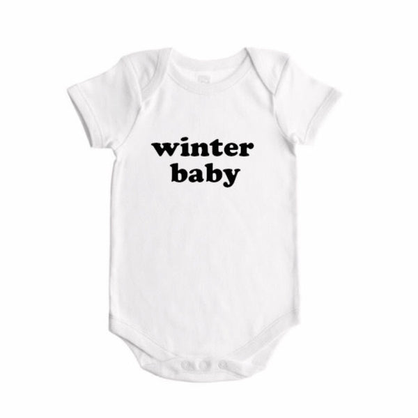 spring / summer / fall / winter  baby seasons announcement BODYSUIT - Dotboxed