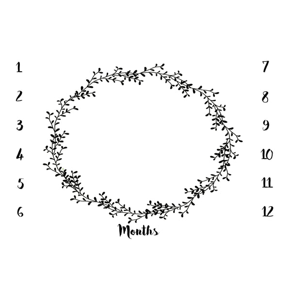 ANNIVERSARY BLANKET - WREATH BLACK - Dotboxed