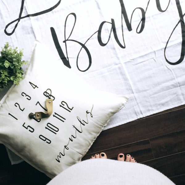 MILESTONE PILLOW ONE OF A KIND - MONTHS - Wholesale - Dotboxed