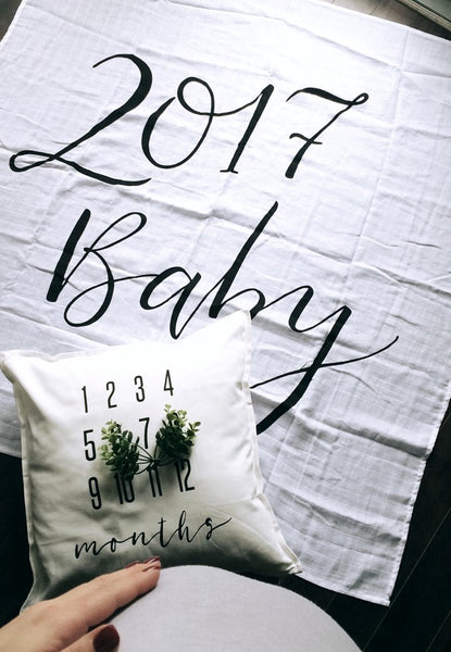 MILESTONE PILLOW ONE OF A KIND - MONTHS - Wholesale - Dotboxed