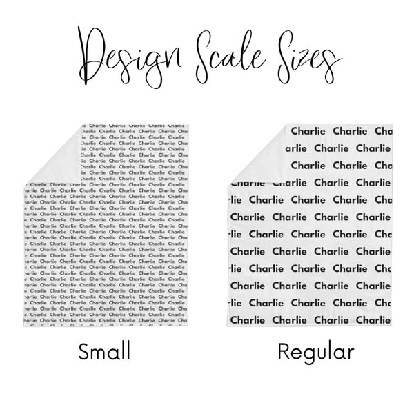 Personalized Name Minky Blanket - BASIC NAME REPEAT