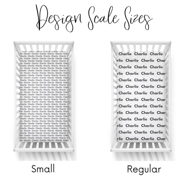 Personalized Name Crib Sheet-  GREENERY - Dotboxed